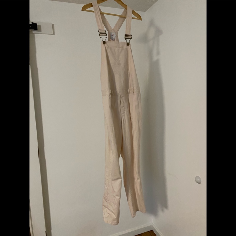 Pink the nines by hatch maternity overalls size 10